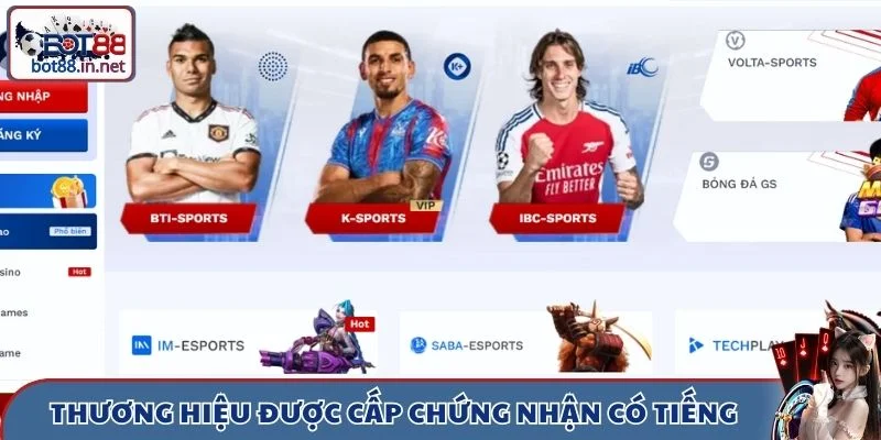 Thương hiệu được cấp chứng nhận bởi tổ chức có tiếng