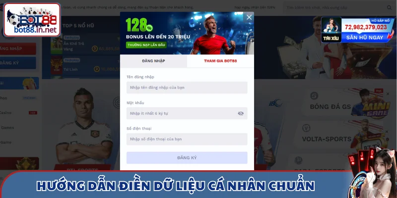 Hướng dẫn điền dữ liệu cá nhân chuẩn